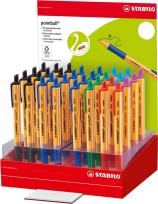 Okładka książki Długopis Stabilo Pointball display M 32szt