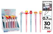 Opakowanie Długopis świecący niebieski 0,7mm (30 szt)