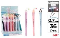 Opakowanie Długopis świecący niebieski 0,7mm (36 szt)