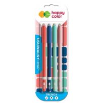 Opakowanie Długopis wymazywalny TRENDY 4szt niebieski HAPPY