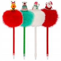 Opakowanie Długopis z pomponem Happy Christmas mix