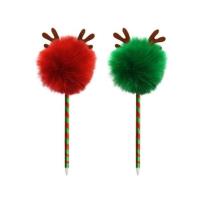 Opakowanie Długopis z pomponem i rogami mix kolorów