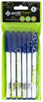 Opakowanie Długopis ze skuwką 0,5 mm Zenith Gliss niebieski 6szt.