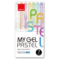 Opakowanie Długopis żelowy Dong-a My pastel 7 kolorów