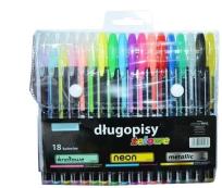 Opakowanie Długopisy żelowe 18 kolorów