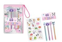Opakowanie Długopisy żelowe z naklejkami w saszetce Zwierzątka