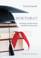 Okładka książki Doktorat Konteksty akademickie i społeczno-kulturowe