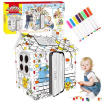 Opakowanie Domek kartonowy do malowania