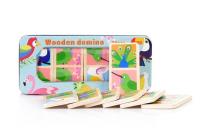 Opakowanie Drewniana gra domino ptaszki