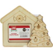 Okładka książki Drewniana Ramka Na Zdjęcie Z Choinką 89945 Centrum