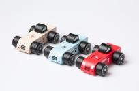 Opakowanie Drewniana zabawka Wyścigówki