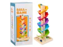 Opakowanie Drewniana zjeżdżalnia dla kulek