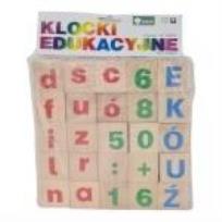Opakowanie Drewniane klocki edukacyjne