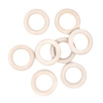 Opakowanie Drewniane kółko do makramy 45mm 8szt