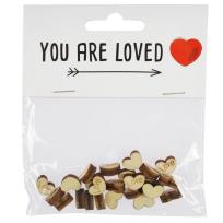 Opakowanie Drewniane serduszka mini 24szt