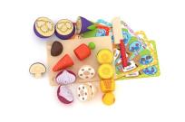 Opakowanie Drewniany zestaw warzyw na rzep