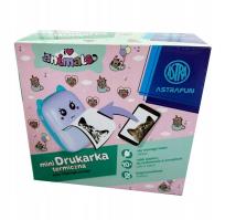 Opakowanie Drukarka termiczna Astrafun Animals box + 10 rolek białego papieru do drukowania