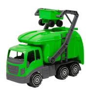 Okładka książki Duża śmieciarka 40 cm z koszem na śmieci. Wysoka jakość.