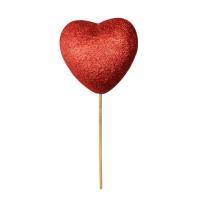 Opakowanie Duże serce brokatowe na piku