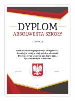 Opakowanie Dyplom A4 absolwenta szkoły - Orzeł 10szt