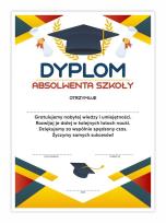 Opakowanie Dyplom A4 absolwenta szkoły - Uroczystość 30szt