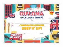 Opakowanie Dyplom A4 językowy - język angielski 02 10szt