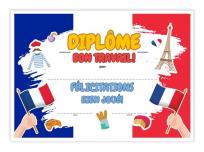 Opakowanie Dyplom A4 językowy - język francuski 01 10szt