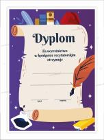 Opakowanie Dyplom A4 konkursowy recytatorski pióro 10szt