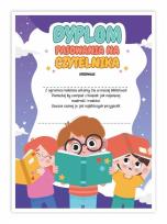 Opakowanie Dyplom A4 pasowania na Czytelnika 5szt