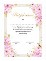 Opakowanie Dyplom A4 podziękowania dla rodziców 10szt