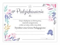 Opakowanie Dyplom A4 podziękowania - Fiolet 30szt