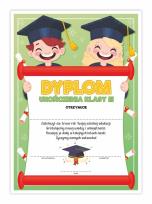 Opakowanie Dyplom A4 ukończenia klasy trzeciej-Uśmiech 20szt
