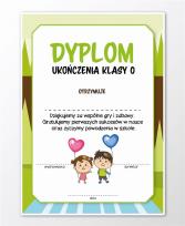 Opakowanie Dyplom A4 ukończenia zerówki 30szt