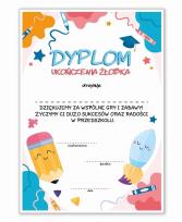 Opakowanie Dyplom A4 ukończenia żłobka - Kleks 20szt