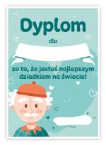 Opakowanie Dyplom A5 Dzień Dziadka certyfikat 10szt