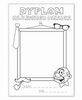 Opakowanie Dyplom kolorowanka najlepszego dziadka