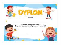 Opakowanie Dyplom konkursowy plastyczny 10szt