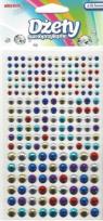 Opakowanie Dżety samoprzylepne kolorowe 4-8mm 204szt