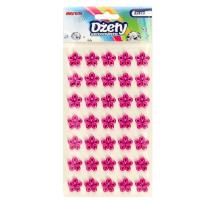 Opakowanie Dżety samoprzylepne kwiatki różowe 35szt