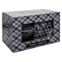 Opakowanie Dzień Dziadka. Kubek z brelkokiem szary