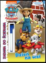 Okładka książki Dzień na wsi. Zadania do ścierania. Psi Patrol