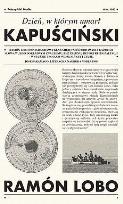 Okładka książki Dzień, w którym umarł Kapuściński DL