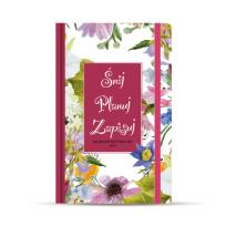 Opakowanie Dziennik motywacyjny kwiaty czerwony