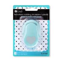 Opakowanie Dziurkacz ozdobny do papieru i pianki Serce 2,5cm mix