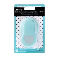 Opakowanie Dziurkacz ozdobny do papieru i pianki Serce z falbanką 3,8 cm