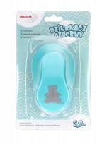 Opakowanie Dziurkacz ozdobny - Miś 3,8cm MIX