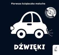 Okładka książki Dźwięki. Pierwsza książeczka malucha. Kontrastowe książeczki