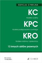 Okładka książki EDYCJA CYWILNA. Kodeks cywilny. Kodeks postępowania cywilnego. Kodeks rodzinny i opiekuńczy. 13 inny