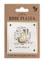 Opakowanie Ekslibris - zestaw naklejek - litera J