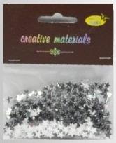 Opakowanie Elementy z folii gwiazdki srebrne 15g